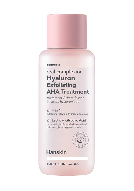 Hanskin - Real Complexion Hyaluron Exfoliating AHA Treatment - 150ml