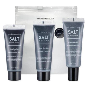 Kosette - Salt Mini Detox Kit (Facial Scrub-30g + Body Scrub-30g + Scalp Scrub-30g)